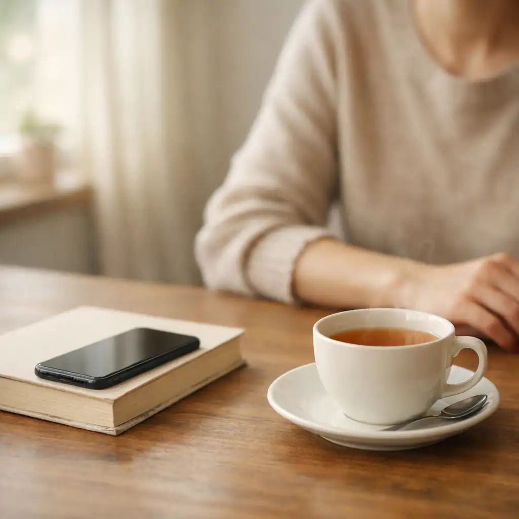 Nyugodt, kiegyensúlyozott digitális pillanat